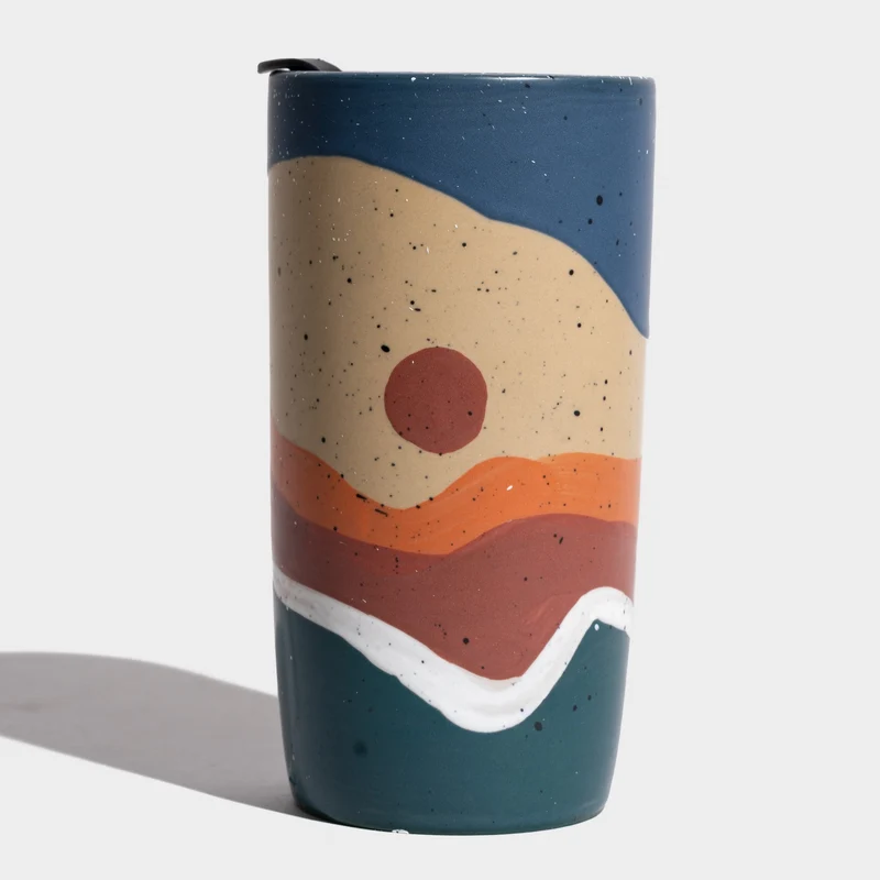 Stoneware Travel Mug