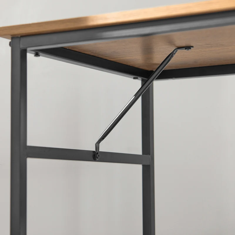 SoBuy FWT93-F Bureau Informatique Bureau Rotatif 360°, Bureau d'angle, Bureau Assis Debout