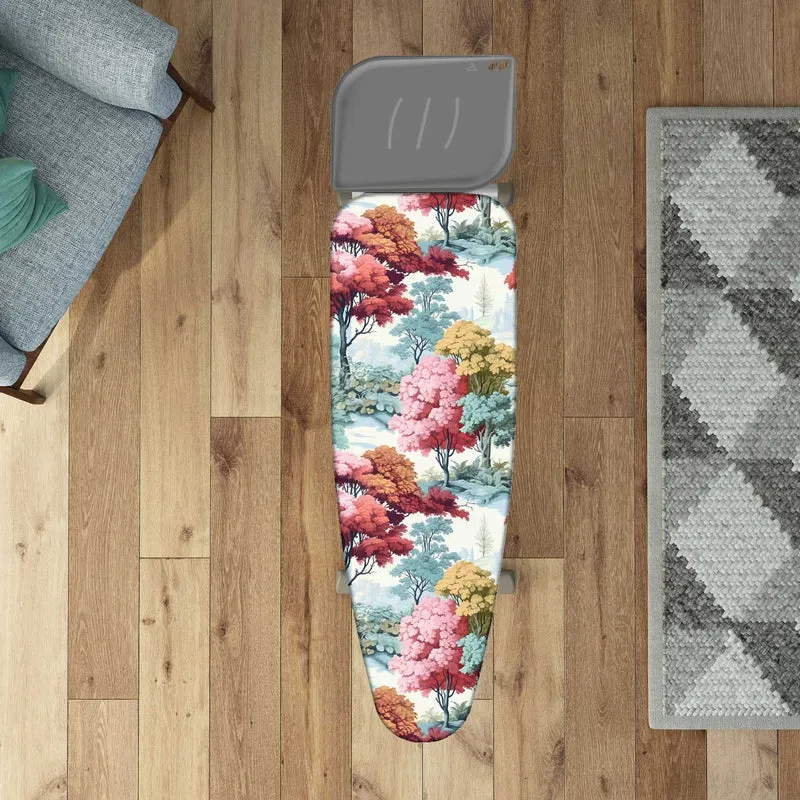 Colombo Autumn Vibes - Housse table à repasser, format XL 140 × 55 cm, 100 % Сoton et Molleton épais, avec clip de fixation, Fabriquée en Italie