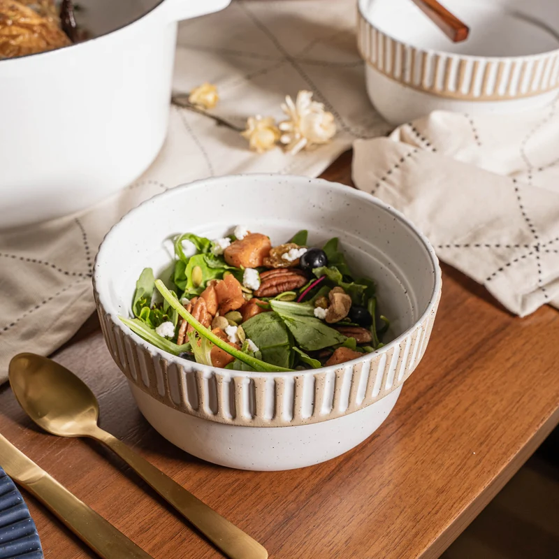 Eggshell Stoneware Bowl