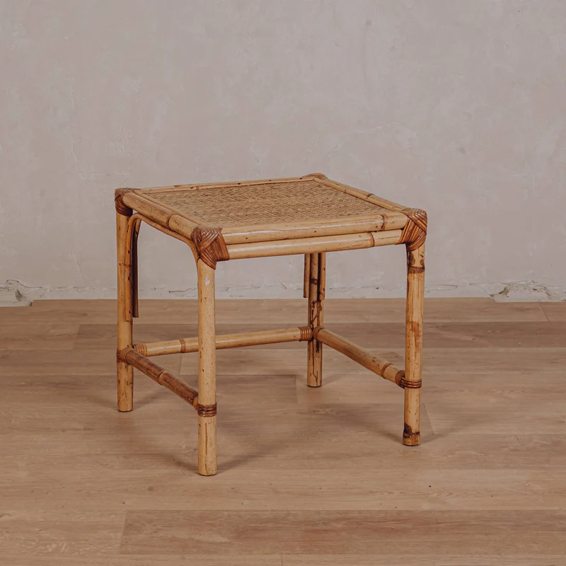 Table basse rotin - carré - modèles divers