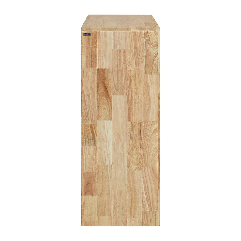 SoBuy FWT99-WN Table de Bar, Table Haute de Bar, Table de Cuisine, Table à Manger, Table Bistro, Mange-Debout avec 1 Porte et Porte-Verre