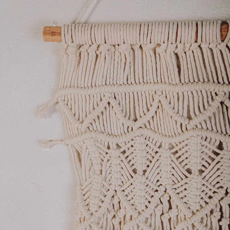 Rideau macramé