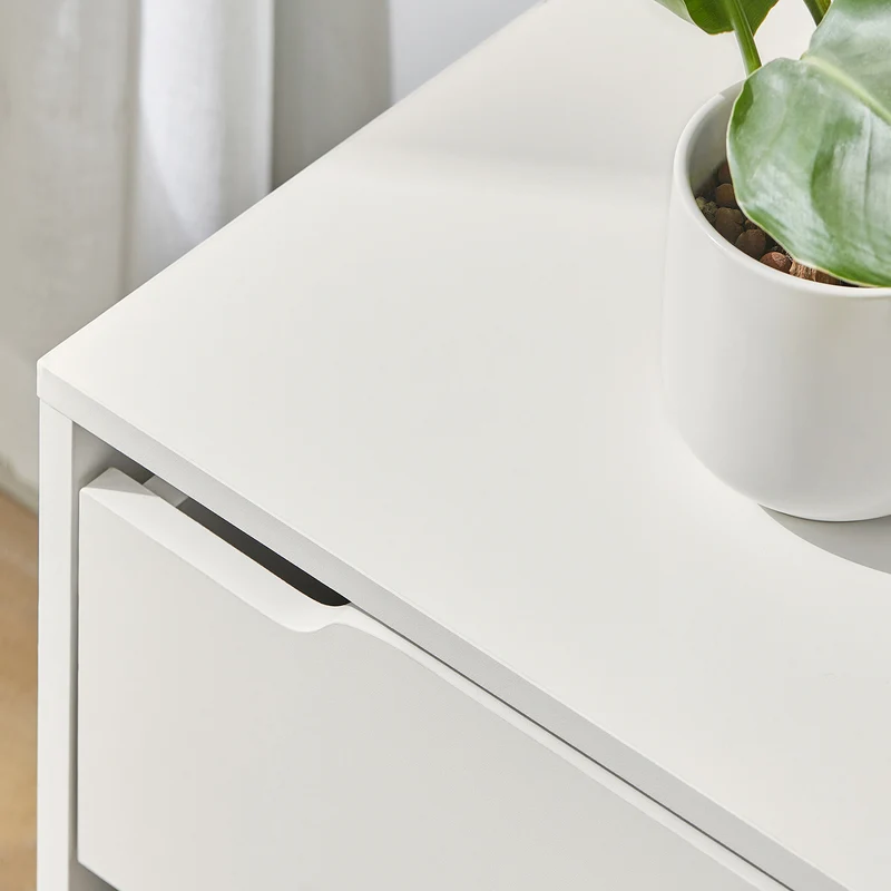 SoBuy FBT109-W Bout de Canapé Table de Chevet Table d'Appoint Table café Table Basse avec avec tiroir et panier
