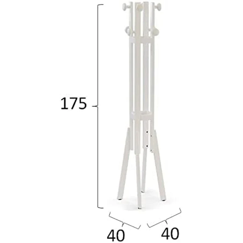 ARIT - Porte-manteau ALBA arbre en bois - finition blanche « Ar-It le cœur du bois »