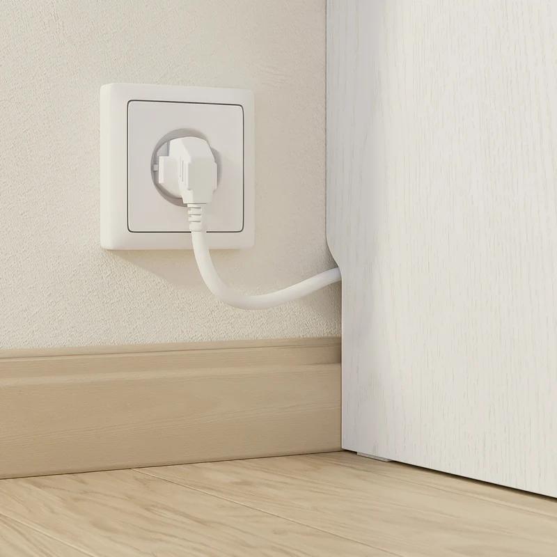 SoBuy FBT149-E-WG Table de Chevet Étroite 20cm avec Chargeur USB & Type-C + Lampe LED Magnétique – Blanc Effet Bois