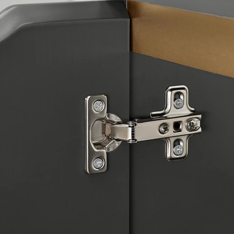 SoBuy BZR113-DG Meuble sous-Lavabo, Meuble sous-Vasque à 2 Portes de Salle de Bain, Placard de Rangement