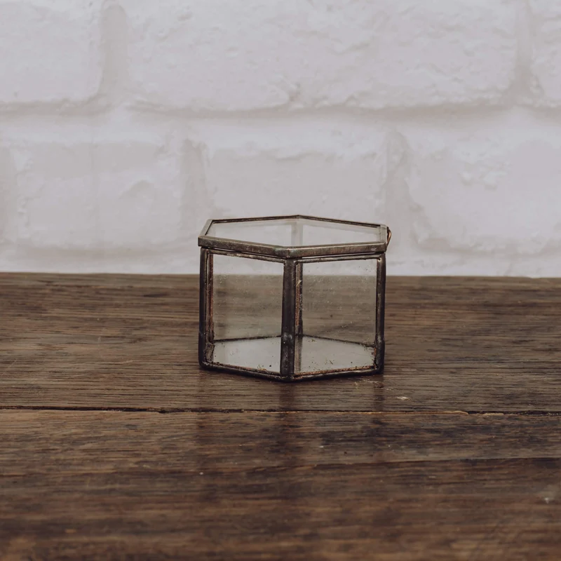 Boîte Lison hexagonale cuivré