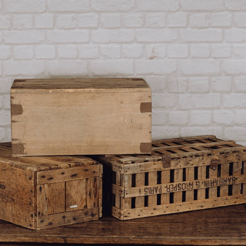 Caisse en bois taille L