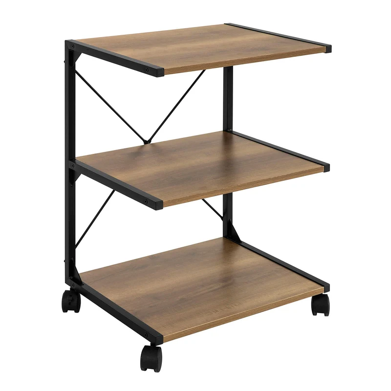 SoBuy FRG81-PF Chariot Étagère Roulante Bout de Canapé Étagère Cuisine Meuble de Rangement à roulettes de 3 Niveaux