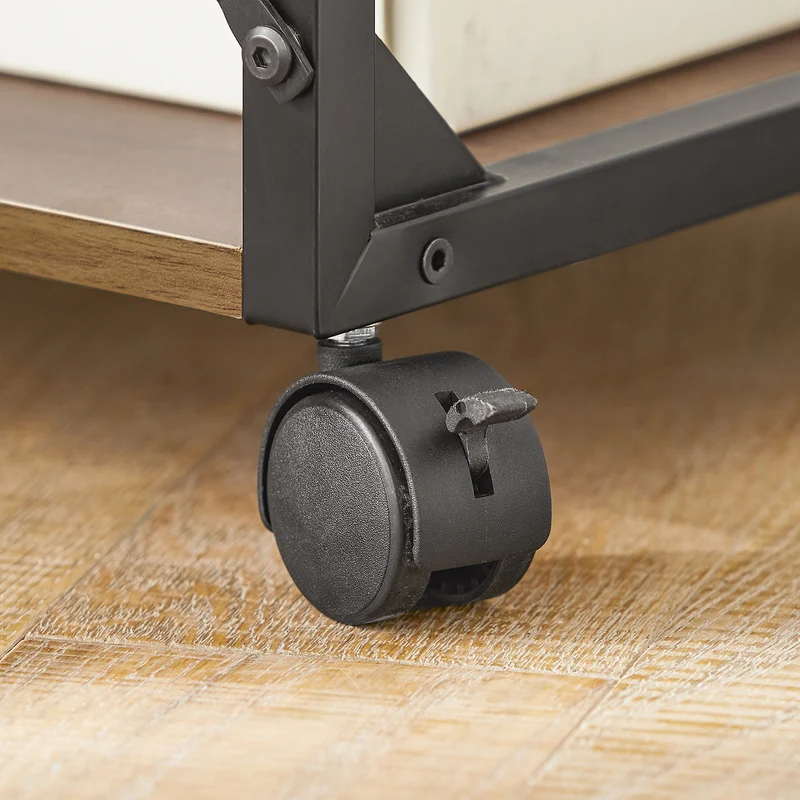 SoBuy FRG81-PF Chariot Étagère Roulante Bout de Canapé Étagère Cuisine Meuble de Rangement à roulettes de 3 Niveaux