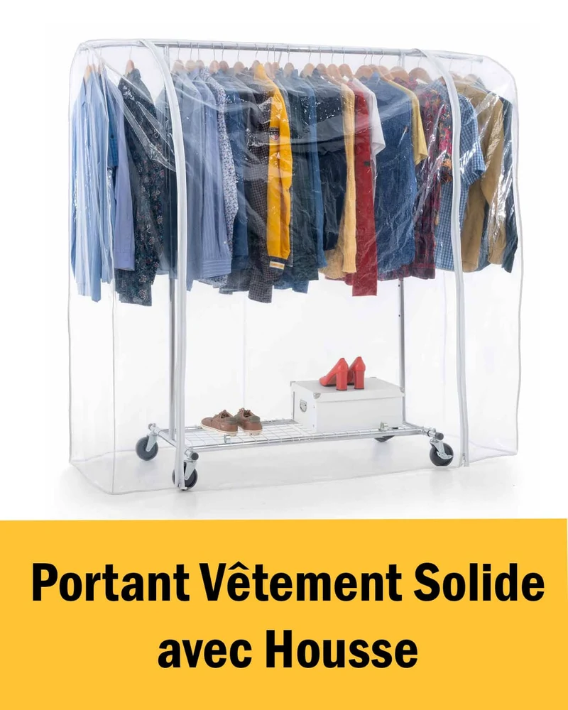 Portant à vêtements avec housse imperméable – Tatkraft Duncan & Big