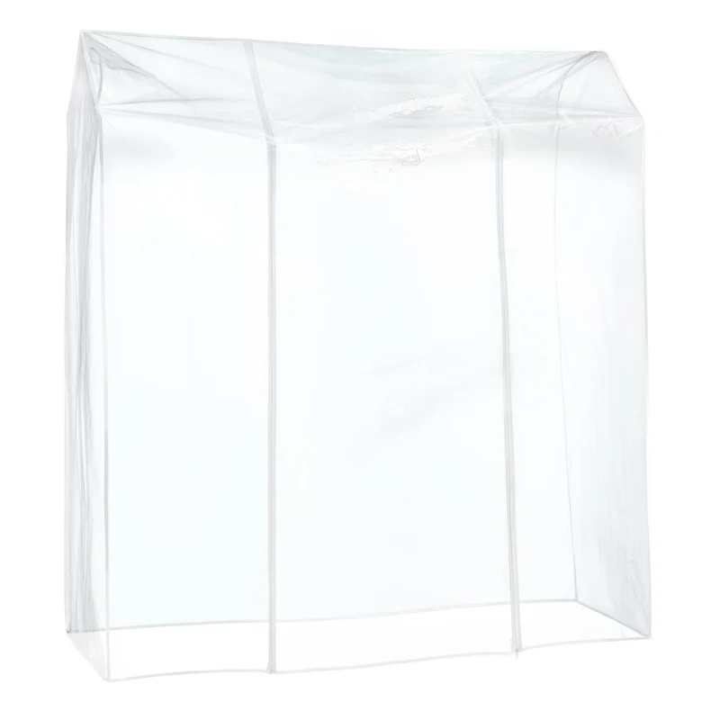 Tatkraft Anneli & Anwalt - Penderie Tissu, Armoire Tissu, Portant Vêtement Solide, 170 kg Capacité, avec Housse Waterproof Transparent
