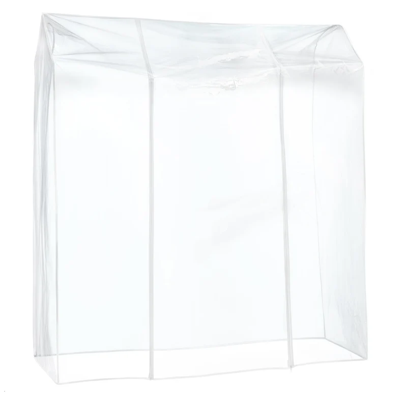 Tatkraft Darren & Anwalt – Portant à vêtements solide sur roulettes avec housse transparente imperméable, jusqu’à 100 kg