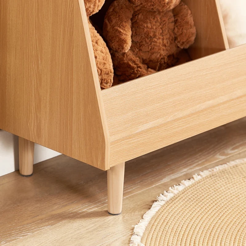 SoBuy KMB111-N Bibliothèque Enfant avec 5 Compartiments Ouverts, pour Chambre d’Enfant, Rangement Optimisé, Design Fonctionnel – L87×P37×H78 cm, Naturel