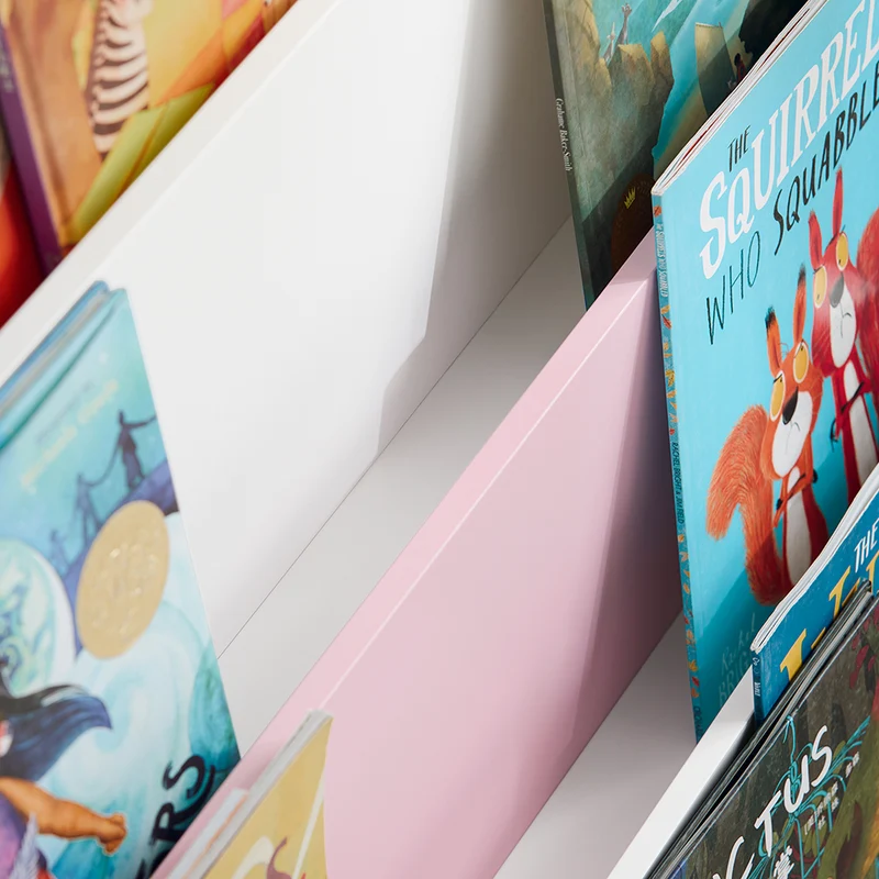 SoBuy KMB32-P Bibliothèque Enfant, Étagère à Livres Enfants, Étagère de Rangement pour Chambre d'enfants