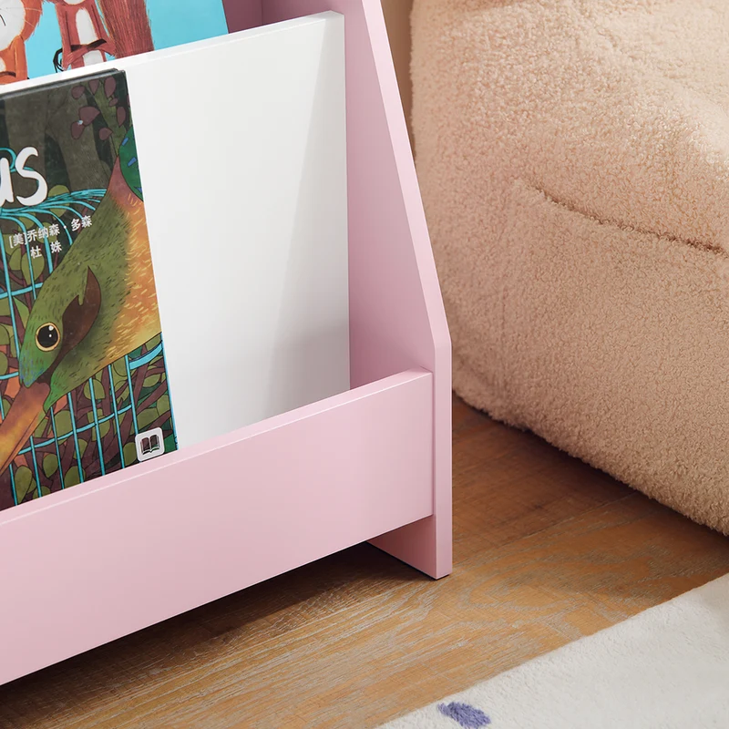 SoBuy KMB32-P Bibliothèque Enfant, Étagère à Livres Enfants, Étagère de Rangement pour Chambre d'enfants