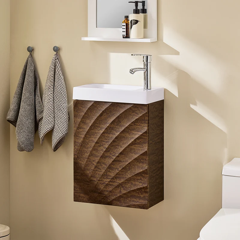 SoBuy BZR197-N Meuble Suspendu avec Lavabo