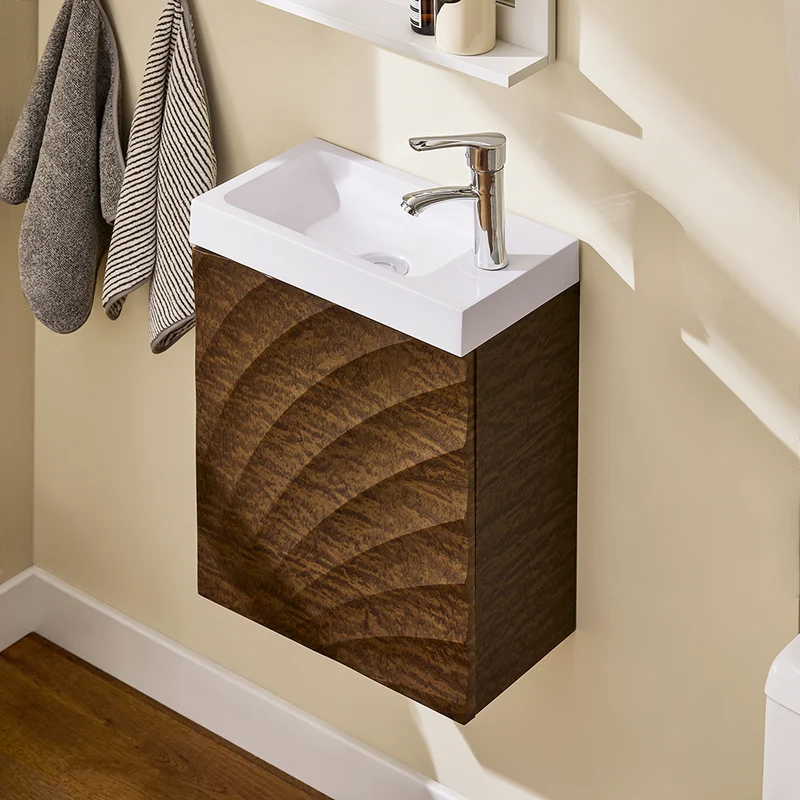 SoBuy BZR197-N Meuble Suspendu avec Lavabo