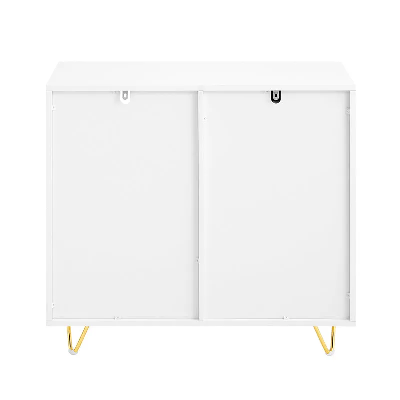 SoBuy ASK11-W Meuble Imprimante et Rangement Bureau Caisson de Bureau avec 3 Tiroirs et 2 Compartiments Ouverts Meuble pour Imprimante Compact Blanc 80x40x75 cm