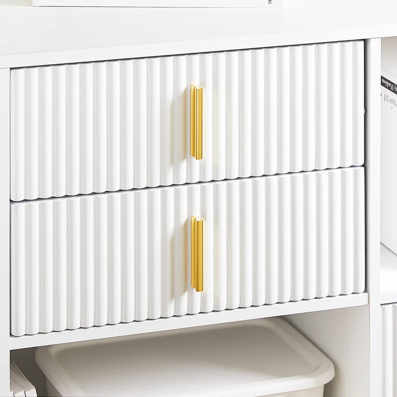 SoBuy ASK11-W Meuble Imprimante et Rangement Bureau Caisson de Bureau avec 3 Tiroirs et 2 Compartiments Ouverts Meuble pour Imprimante Compact Blanc 80x40x75 cm
