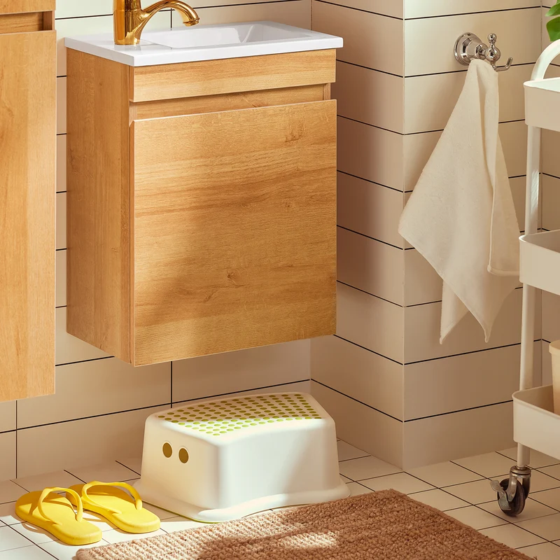 SoBuy BZR169-N Meuble Suspendu pour Lavabo Armoire de Salle de Bain avec Vasque Ensemble de Lavabo en céramique