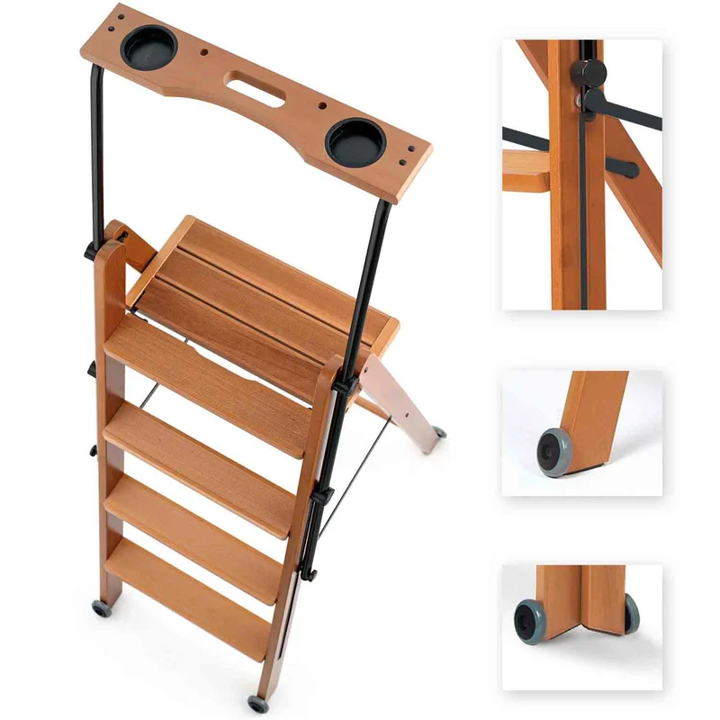 Escabeau en bois à 4 marches – ARIT Tuscania 4