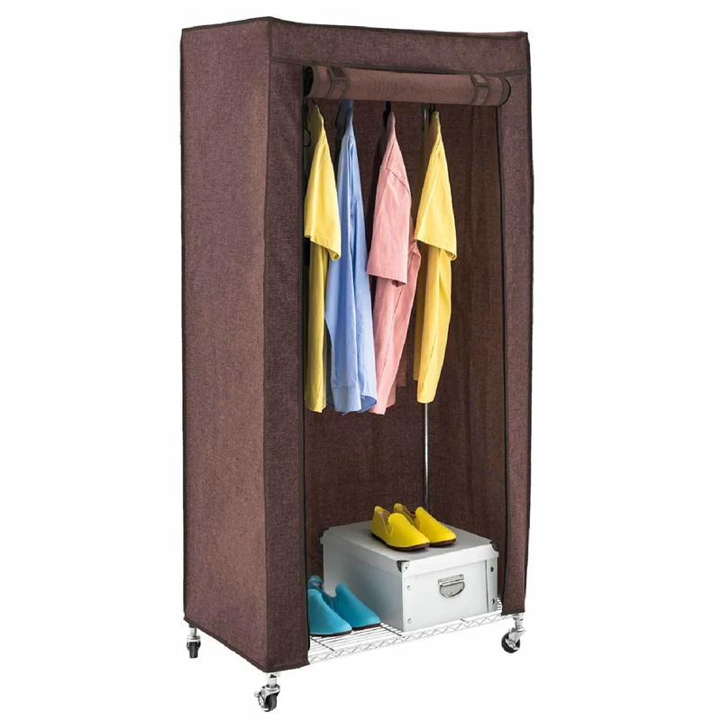 Armoire mobile avec housse brune – art moon Buffalo