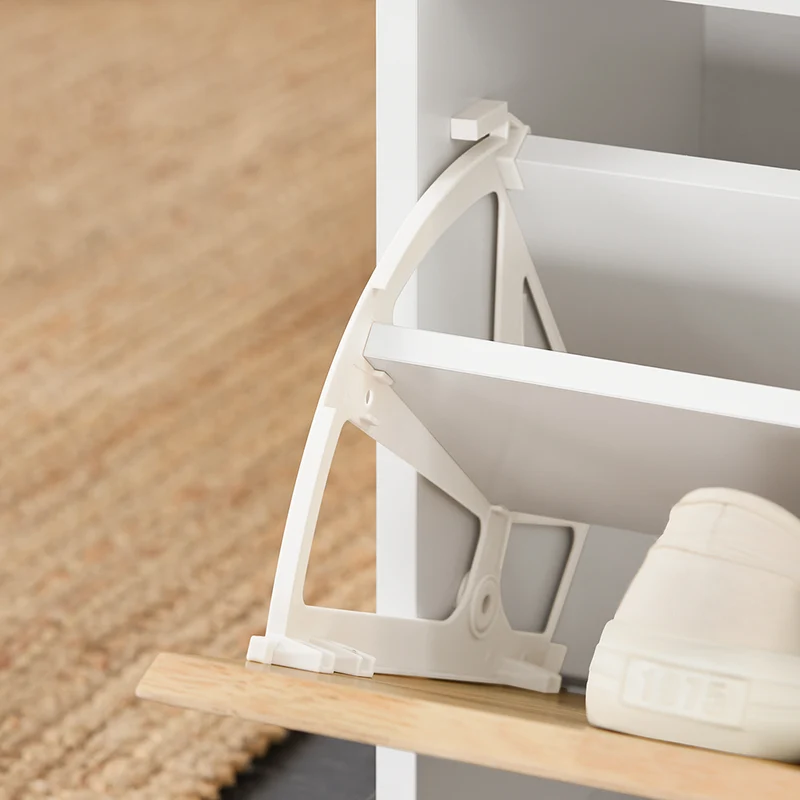 SoBuy FSR179-K-WN Banc Chaussures, Rangement pour Chaussures, Armoire à Chaussures, Meuble d'entrée