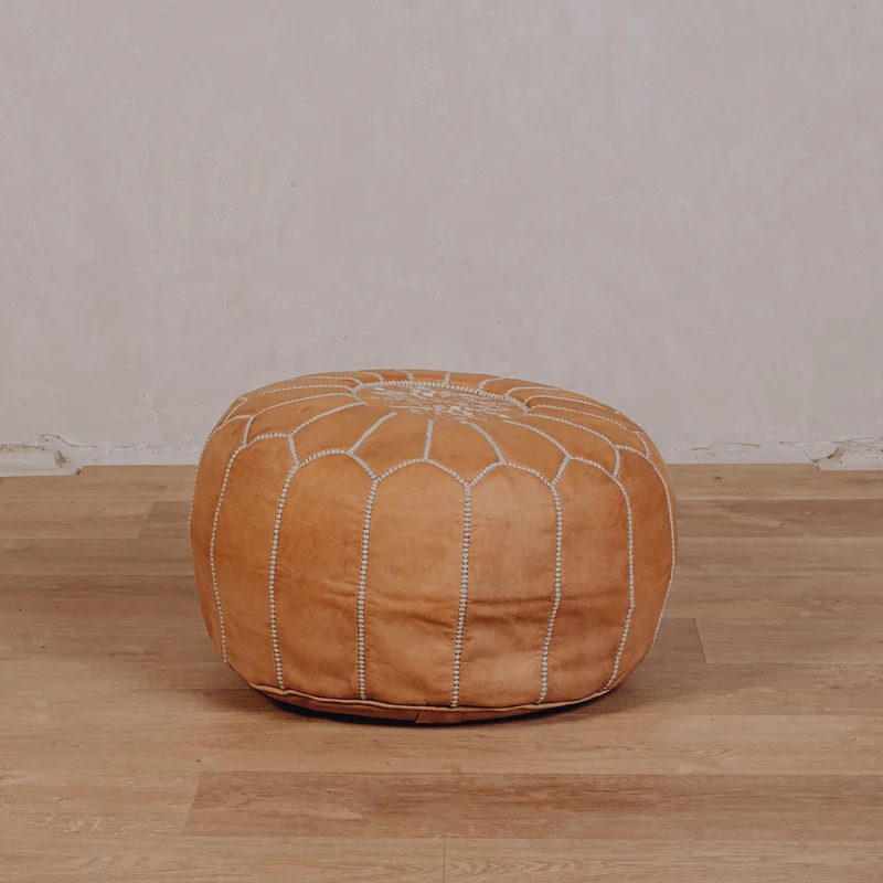 Pouf Fez naturel