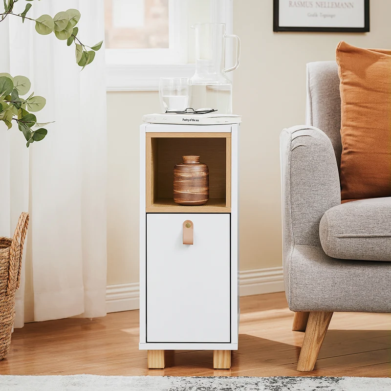 SoBuy FBT161-WN Bout de Canapé, Table d'Appoint