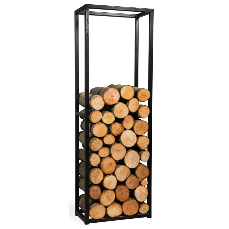 Cook King Cornel – Range-bûches intérieur en acier thermolaqué, 120 × 40 × 20 cm ou 150 × 50 × 20 cm, fabriqué en Europe