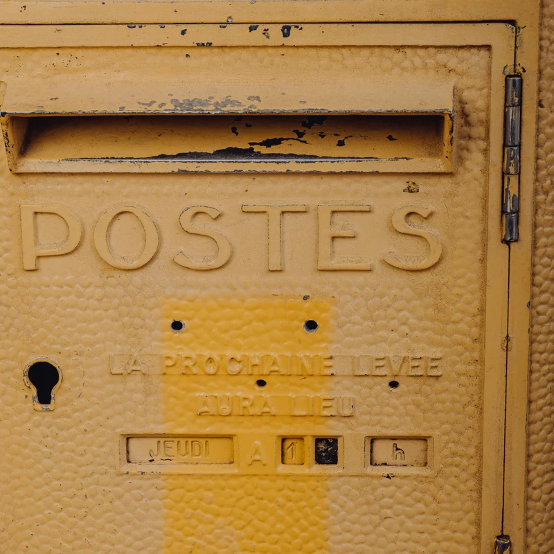 Boite aux lettres La Poste Jaune PM