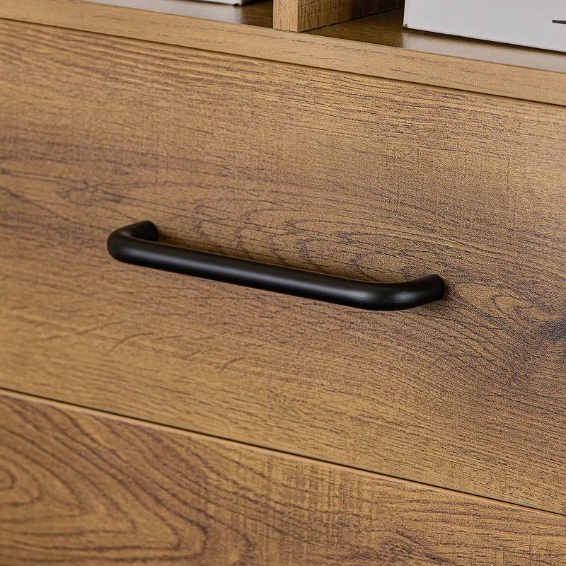 SoBuy ASK01-PF Caisson de Bureau Support Imprimante Bureau Mobile Caisson avec Tiroirs et Compartiments Bureau