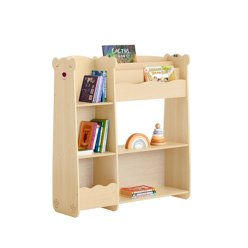 SoBuy KMB101-N Étagère de Rangement pour Enfants, Meuble Rangement pour Livres et Jouets, Bibliothèque Organisateur pour Chambre d'Enfants, Salle de Jeux, Salon, 91x30x100 cm