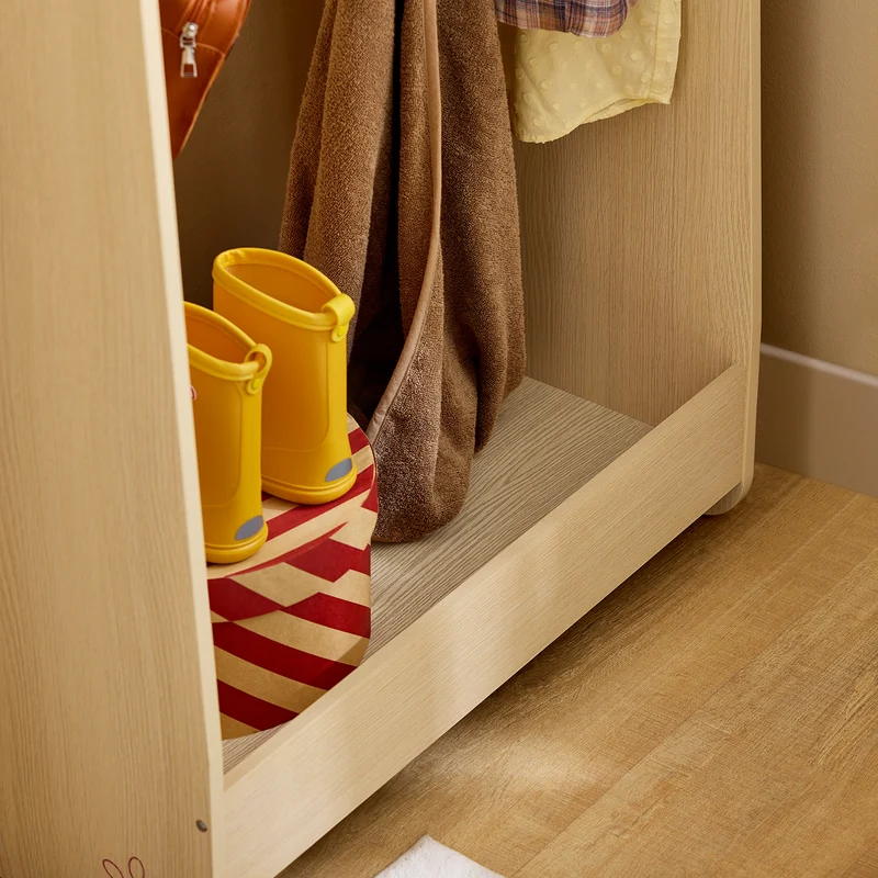 SoBuy KMB102-N Portant à vêtements Enfant, Penderie pour Enfants, Garde-Robe Enfants, Portant Vêtements Chambre Enfant en Forme d'ours