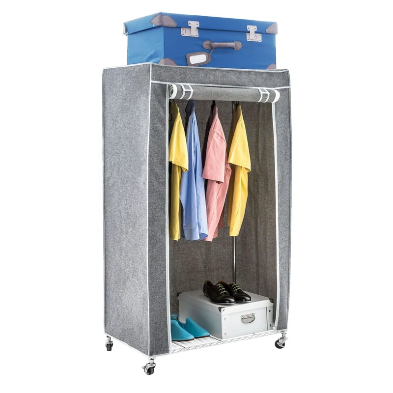 Armoire mobile avec housse grise – art moon Buffalo