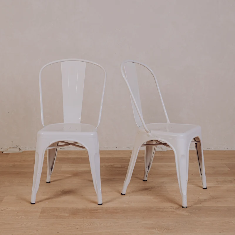 Chaise blanche Tolix