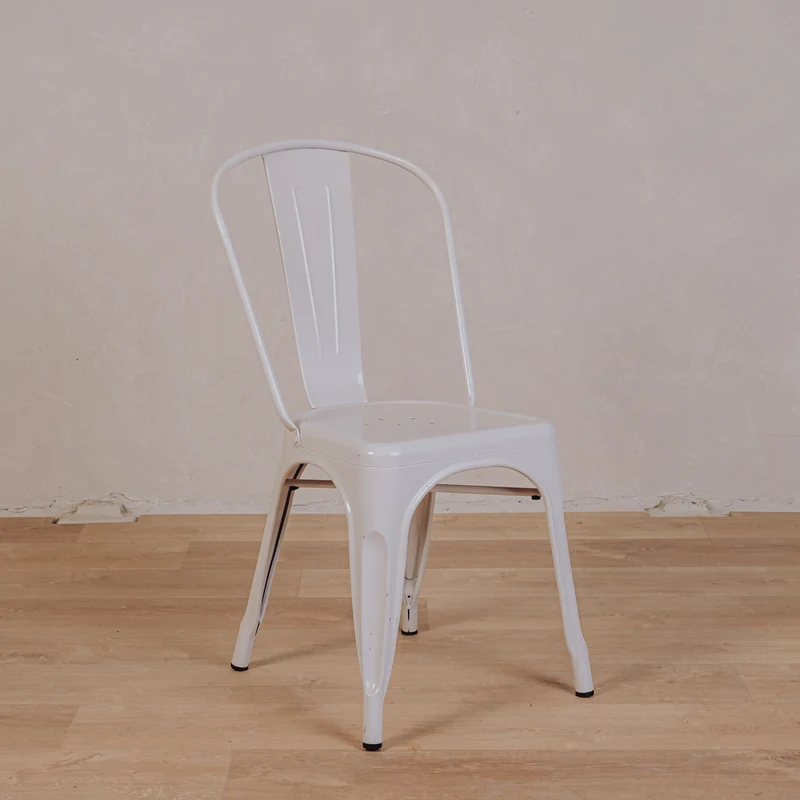 Chaise blanche Tolix