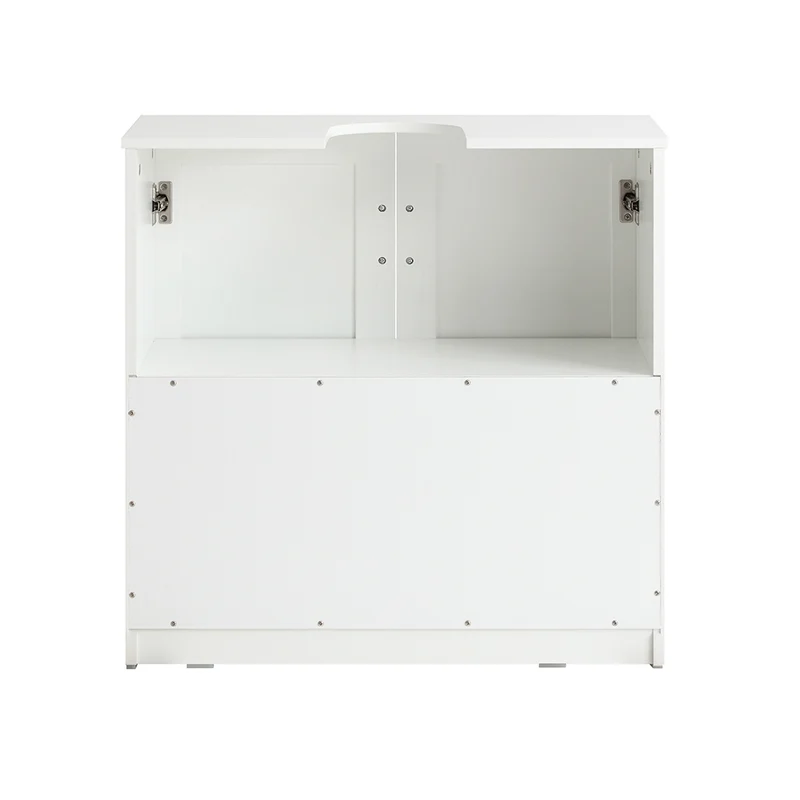 SoBuy BZR86-W Meuble sous-Lavabo, Meuble sous-Vasque à 2 Portes, Meuble sous Évier, Salle de Bain, Placard de Rangement