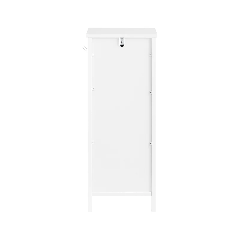 SoBuy FWT108-W Caisson de Bureau, Organiseur Bureau, Bout de Canapé, Table de Chevet, Armoire Rangement à 2 Tiroirs et 1 Porte