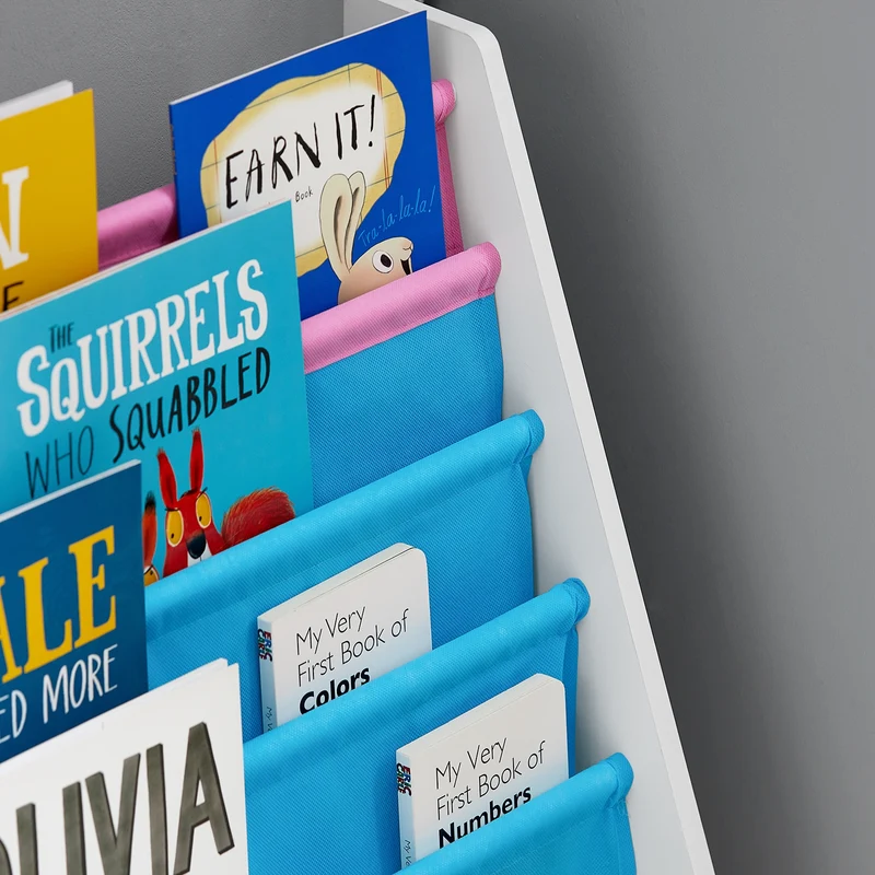 SoBuy FRG225-F Bibliothèque Étagère à Livres pour Enfants Porte-revues 4 Compartiments, 62x30x71cm