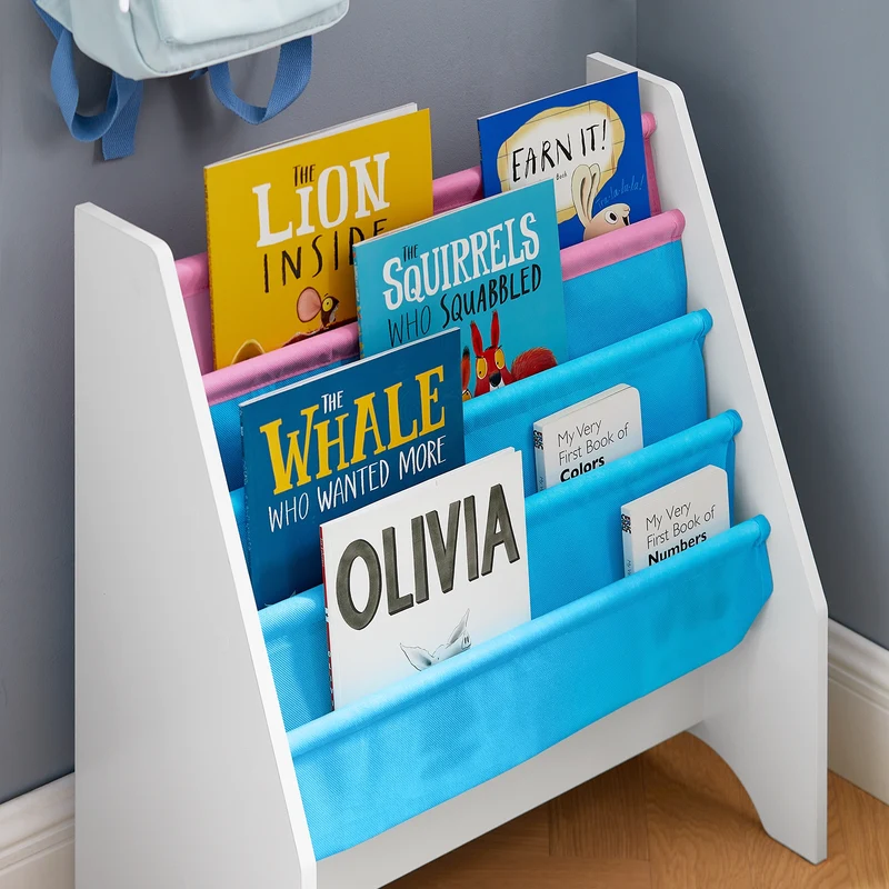 SoBuy FRG225-F Bibliothèque Étagère à Livres pour Enfants Porte-revues 4 Compartiments, 62x30x71cm