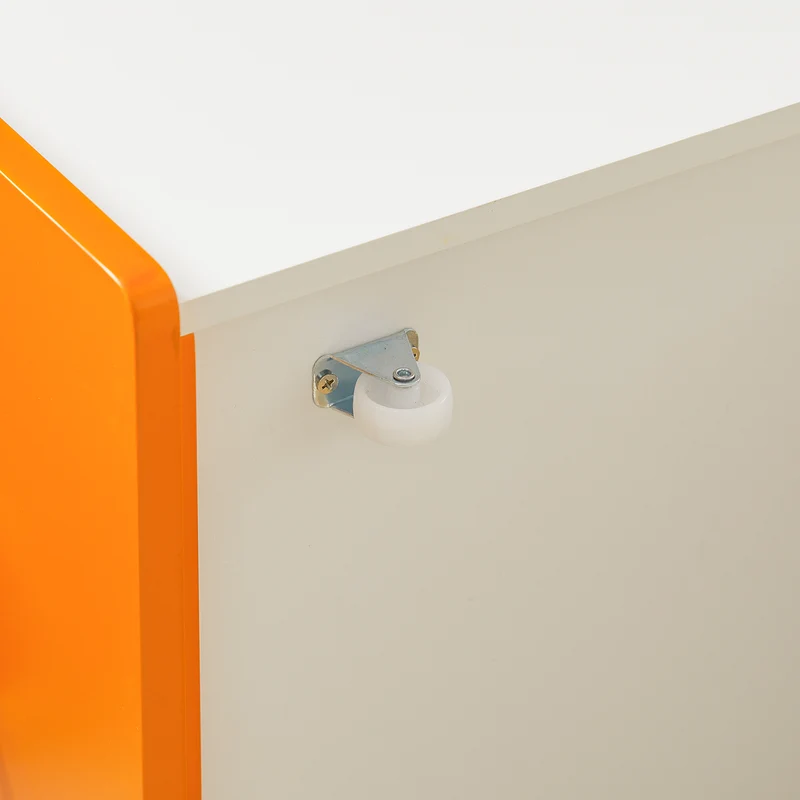 SoBuy KMB74-W Boîte de Rangement pour Enfant, Coffre à Jouets, Bac de Rangement avec 1 Tiroir