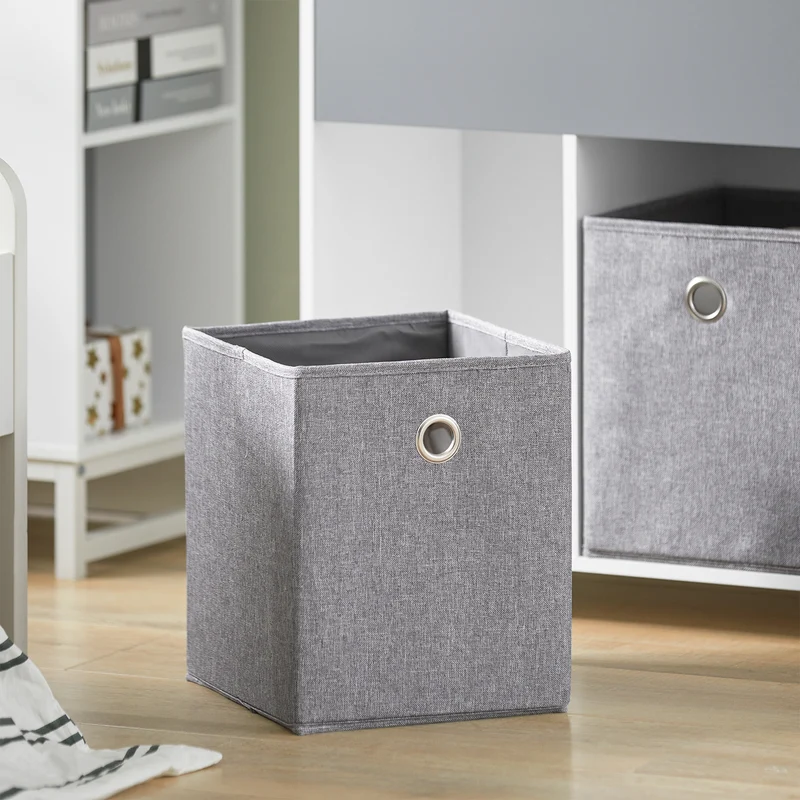 SoBuy KMB61-HG Étagère pour Enfants avec 3 Compartiments et 3 Boîtes en Tissu Amovible, Étagère pour Chambre d'enfant avec roulettes