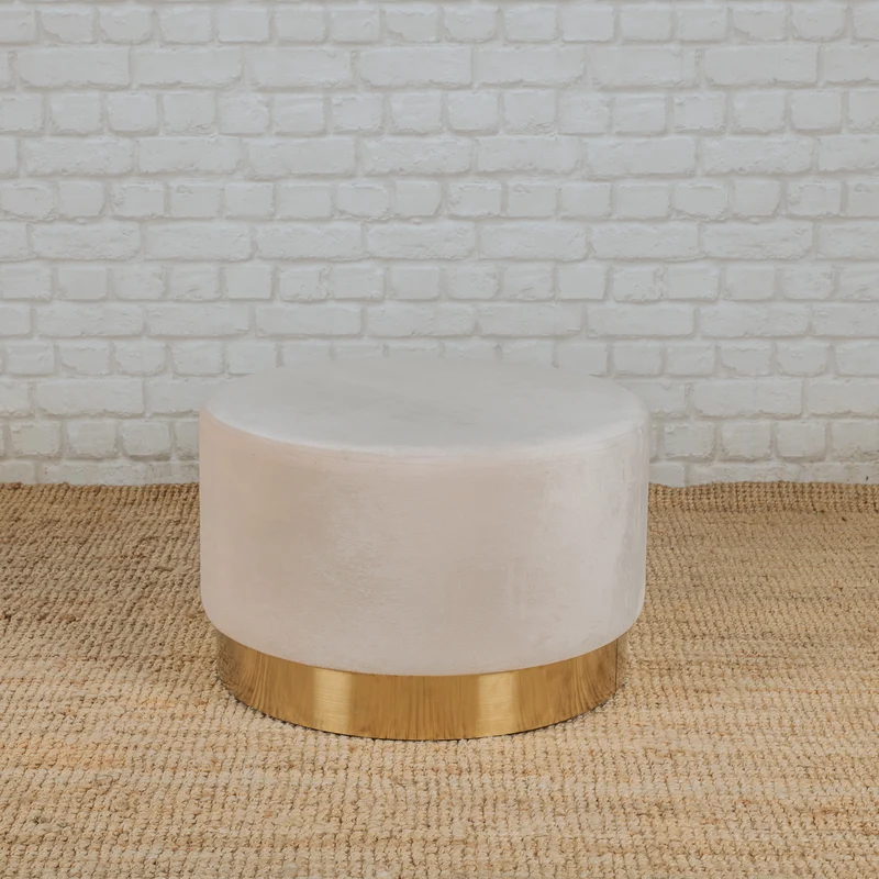 Pouf Cliff - rose pastel