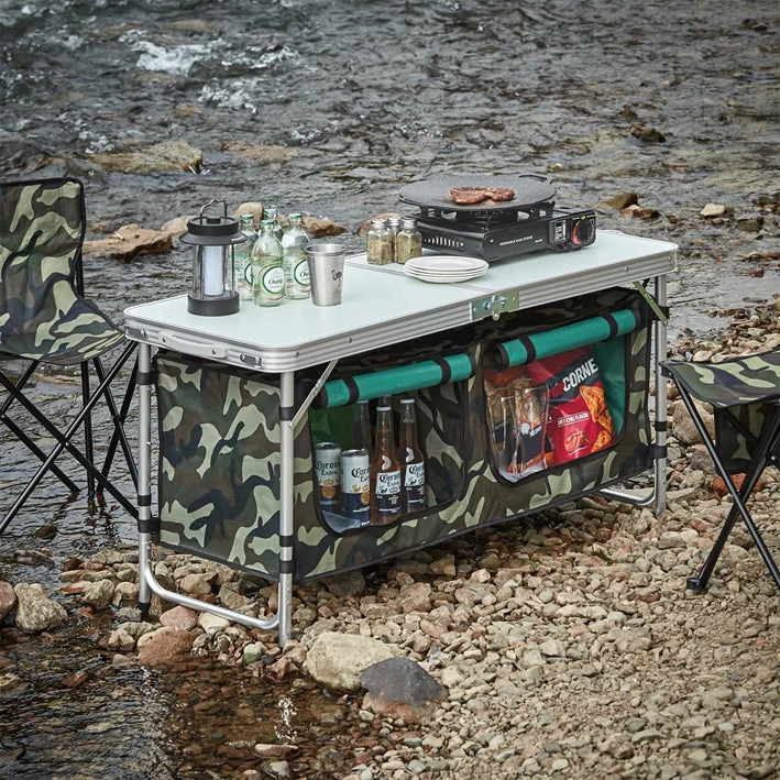 SoBuy OGT50-TN Placards de Camping | Table de Camping | Matériel de Camping