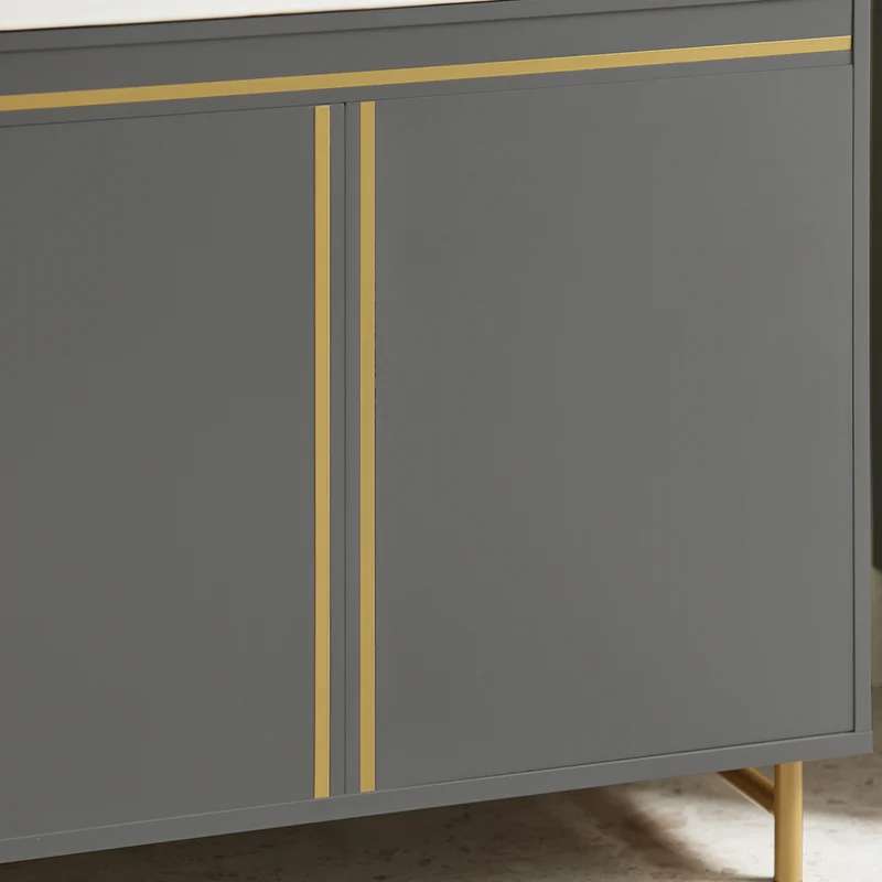 SoBuy BZR129-HG Meuble sous Lavabo, Meuble sous Vasque avec 2 Portes et 2 Étages, Meuble sur Pied de Salle de Bain, Placard Armoire