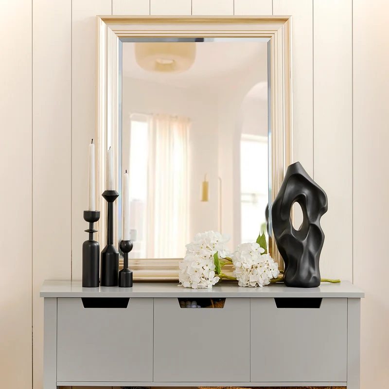 SoBuy FSB51-HG Table Console, Table d’Entrée, Bout de Canapé avec 3 tiroirs et 1 étagère