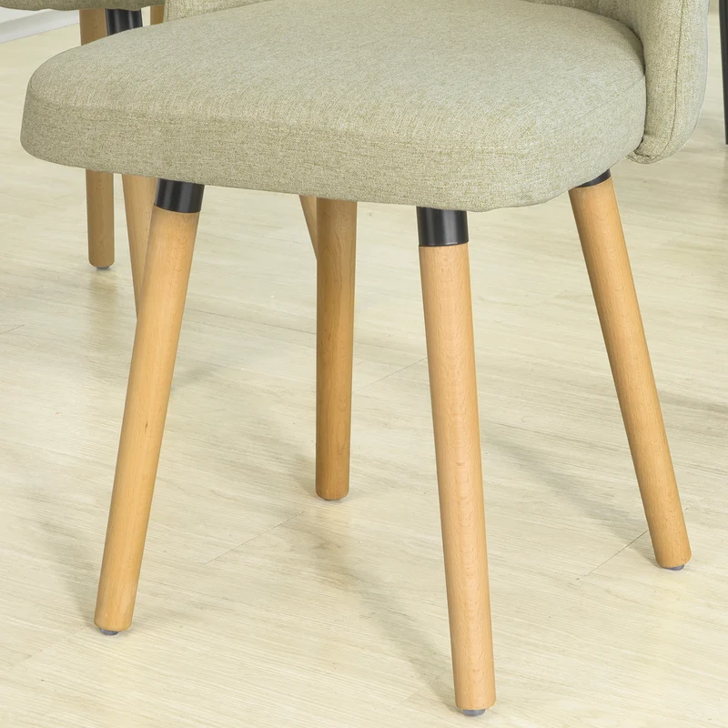SoBuy FST84-MI x2 Lot de 2 Chaises de Salle à Manger Chaise de Cuisine Chaise de Visiteur avec Dossier et Assise Rembourée